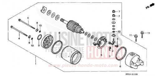 MOTEUR DE DEMARRAGE CB500R de 1994